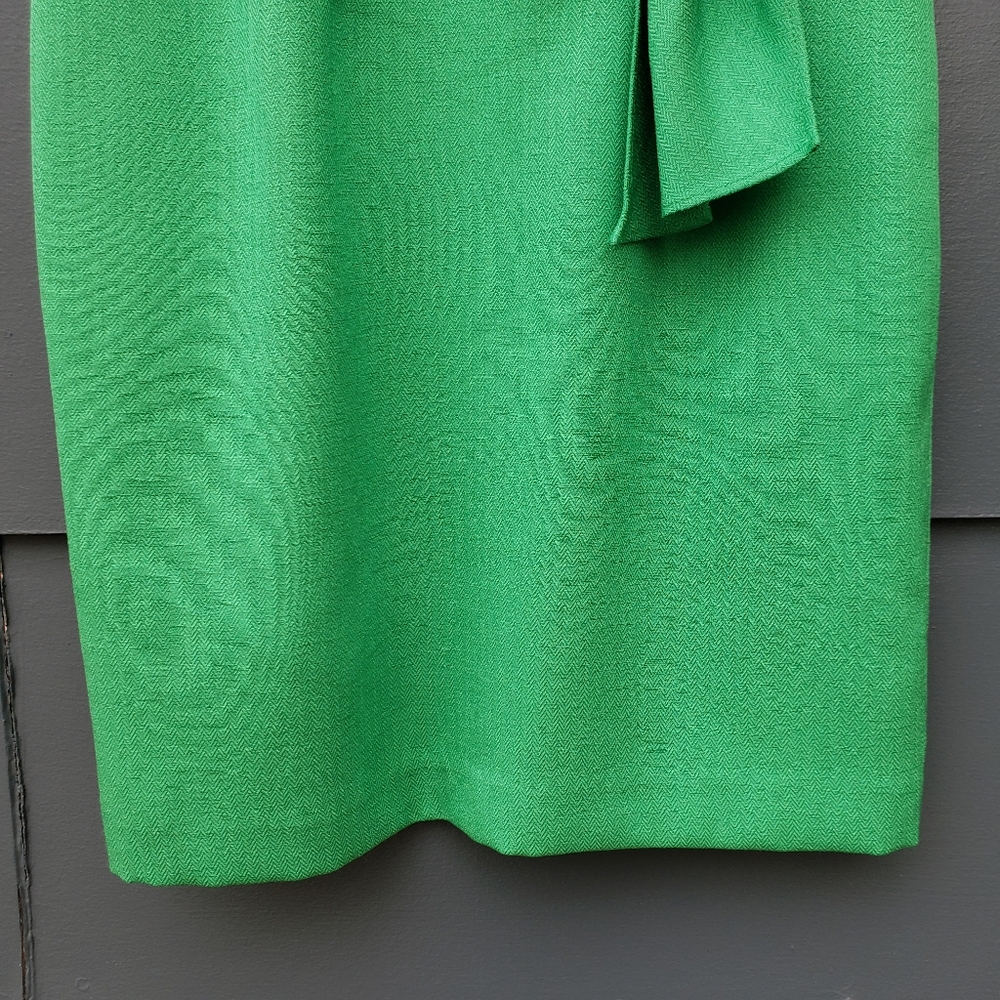 The Limited Kelly Green Tie Front Sheath Dress - 2 - Picture 7 of 16